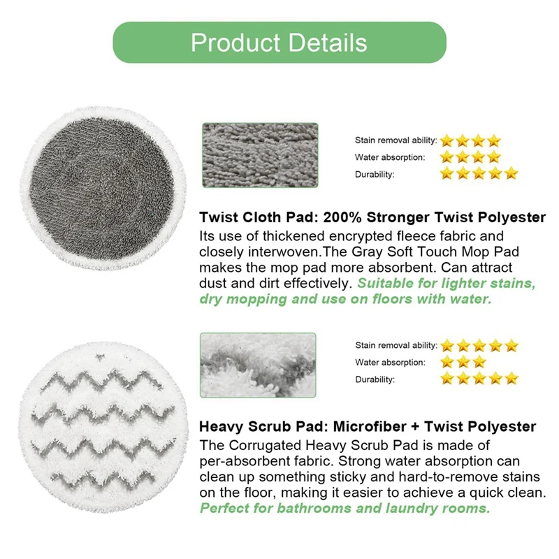 10 шт. подушечки для швабры Shark S7000 S7001TGT S7005 S7020 серии паровой твердых полов запасные