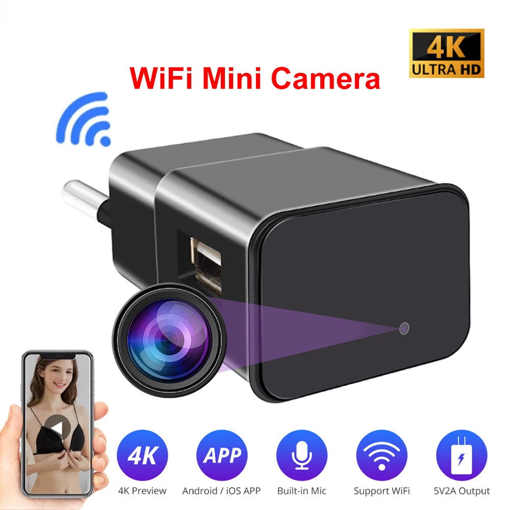 

Беспроводная мини-камера видеонаблюдения с Wi-Fi, 1080P