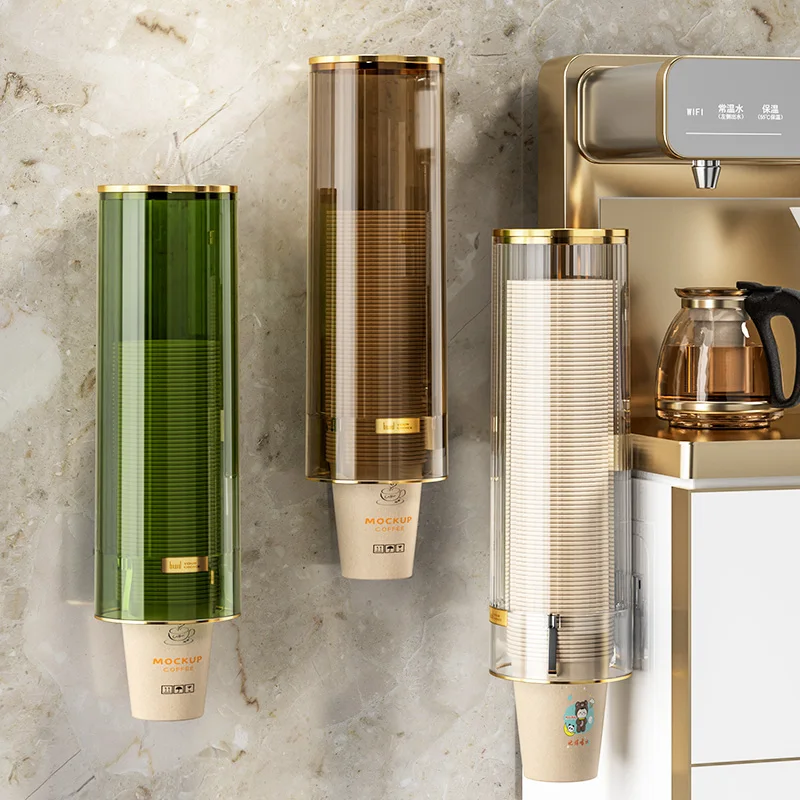 Настенный Одноразовый Держатель Для Бумажных Стаканчиков Beishan Прозрачный Пыле- И