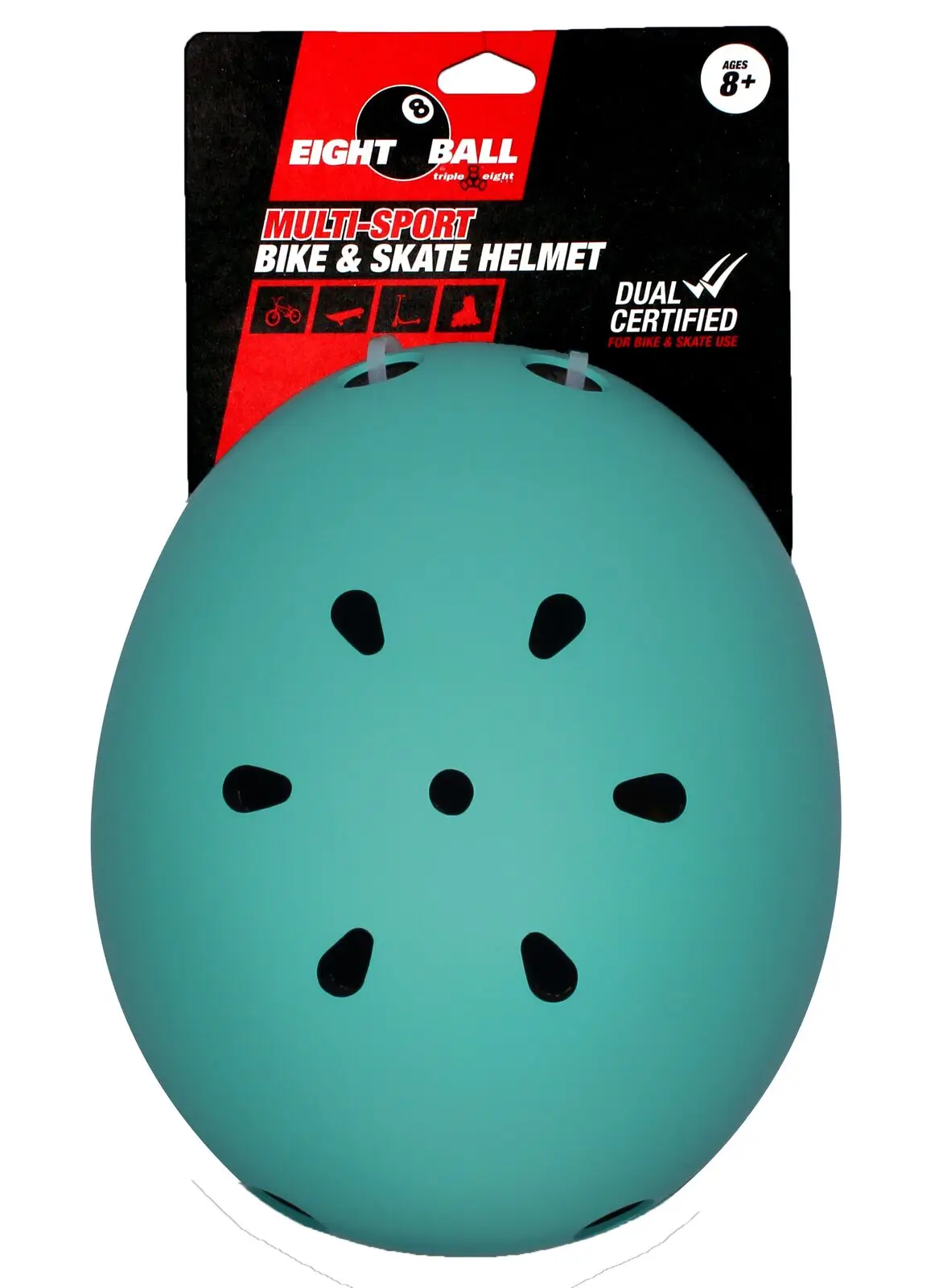 

Eight Ball Dual Certified Multi-Sport Bike and Skate Teal Helmet