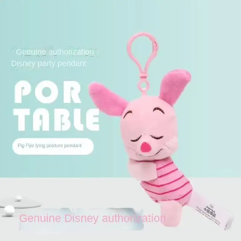 

Disney 13cm Kawaii Piglet Anime Cute Cartoon Plush Dolls Toys Keychain Pendant Kids Birthday Gift Toys For Girls Christmas