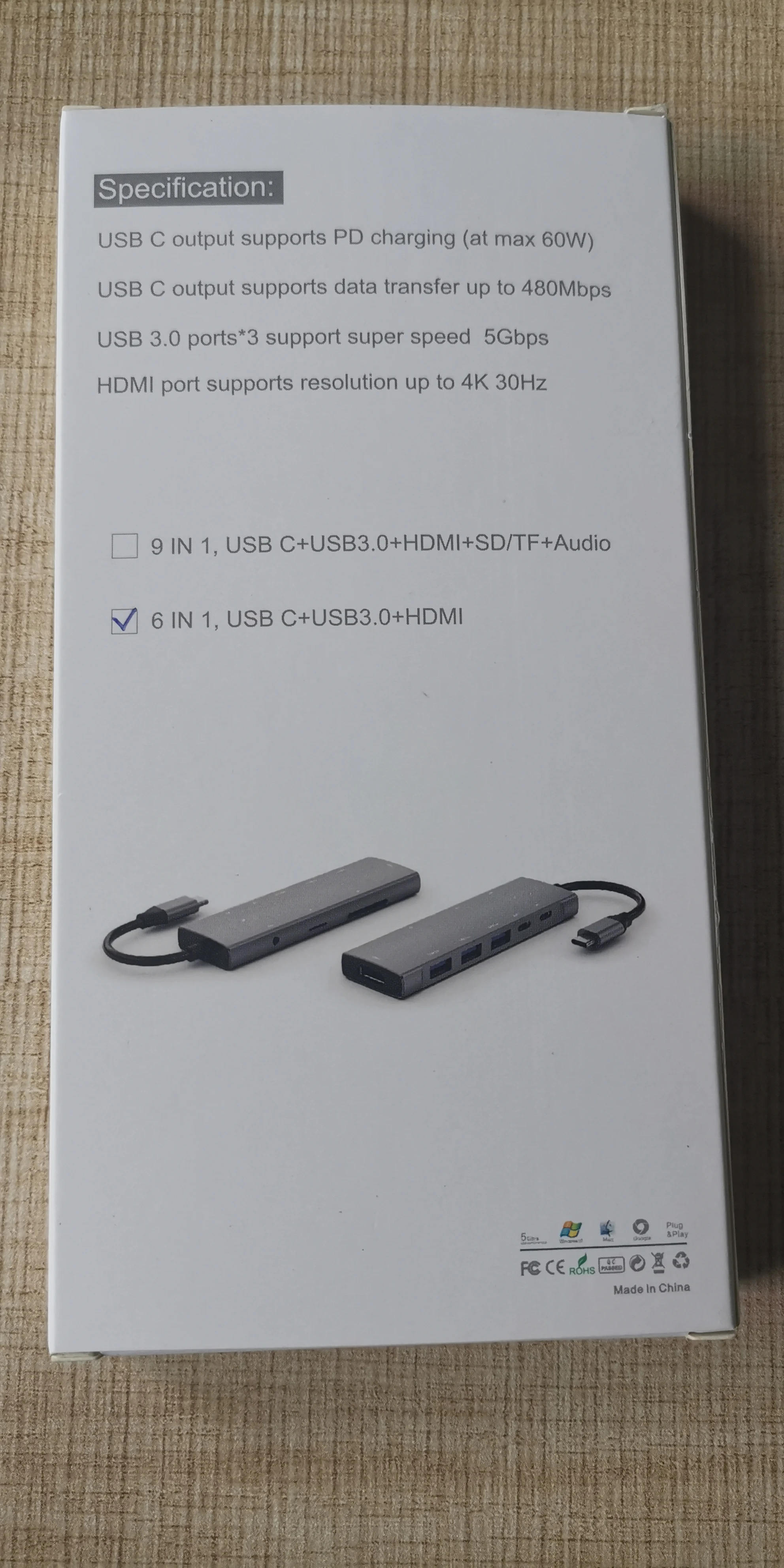 9 в 1 usb-концентратор адаптер типа C с HDMI кардридером для MicroSD/SD-карт MacBook Pro/MacBook