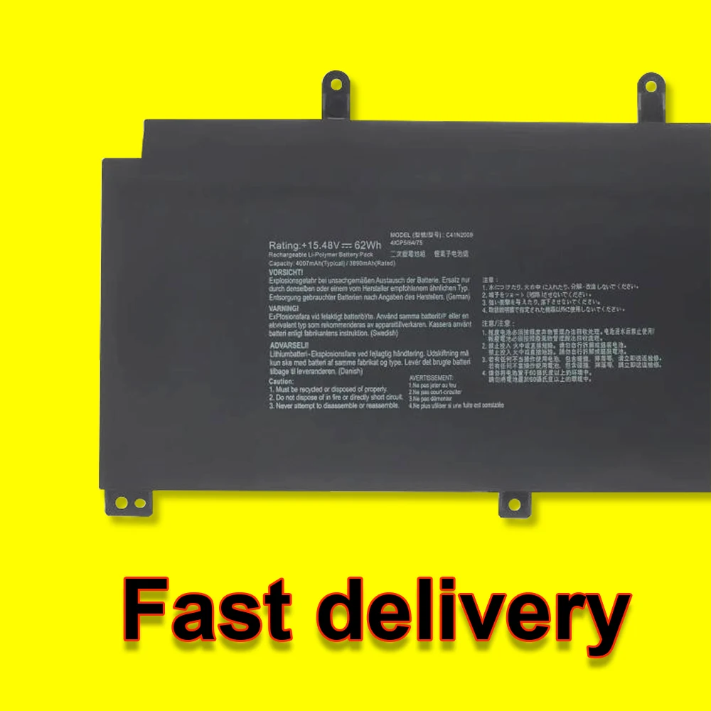 Фото C41N2009 Аккумулятор для ноутбука ASUS ROG Flow X13 PV301 PV301QH GV301 GV301Q GV301QC GV301QE GV301QH GV301RA GV301RC 62WH №1