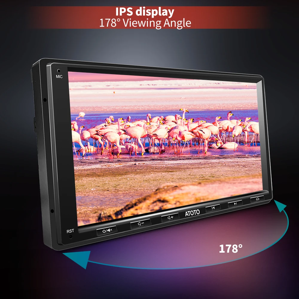 Мультимедийная магнитола ATOTO Автомобильная система на Android с 7-дюймовым сенсорным