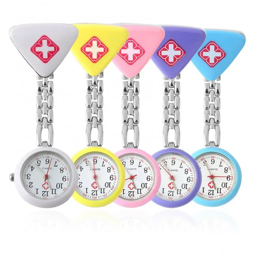 Модные круглые треугольные часы для медсестер и врачей, подвесные карманные часы