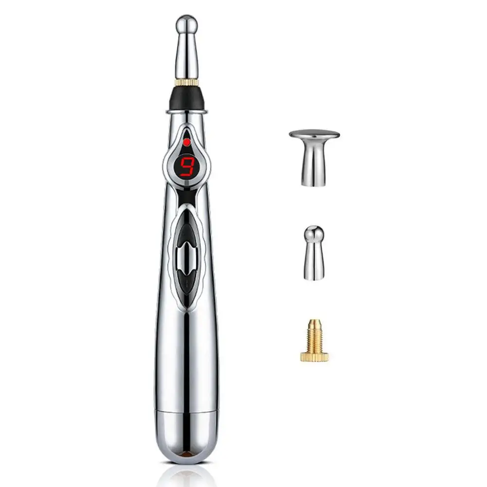 Электрическая акупунктурная Массажная ручка терапевтический массажер для