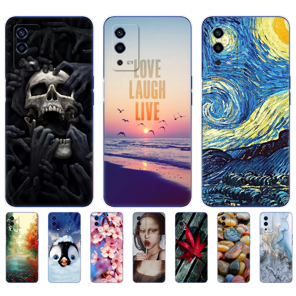 Для OPPO A55 4G чехол 6 51 дюйма CPH2325 для телефона Мягкий Силиконовый ТПУ задний Oppo OPPOA55 A
