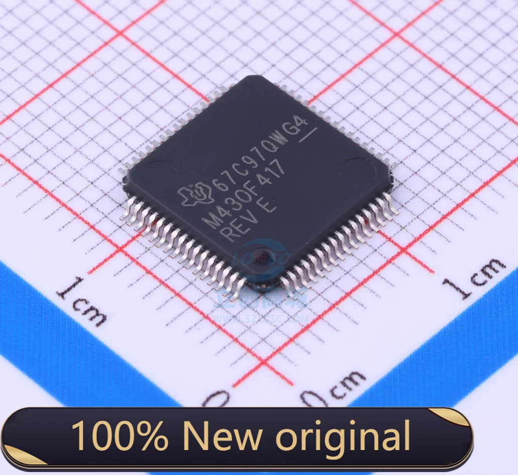 100% New Original MSP430F417IPMR Package LQFP-64 New Original Genuine Microcontroller (MCU/MPU/SOC) IC Chip