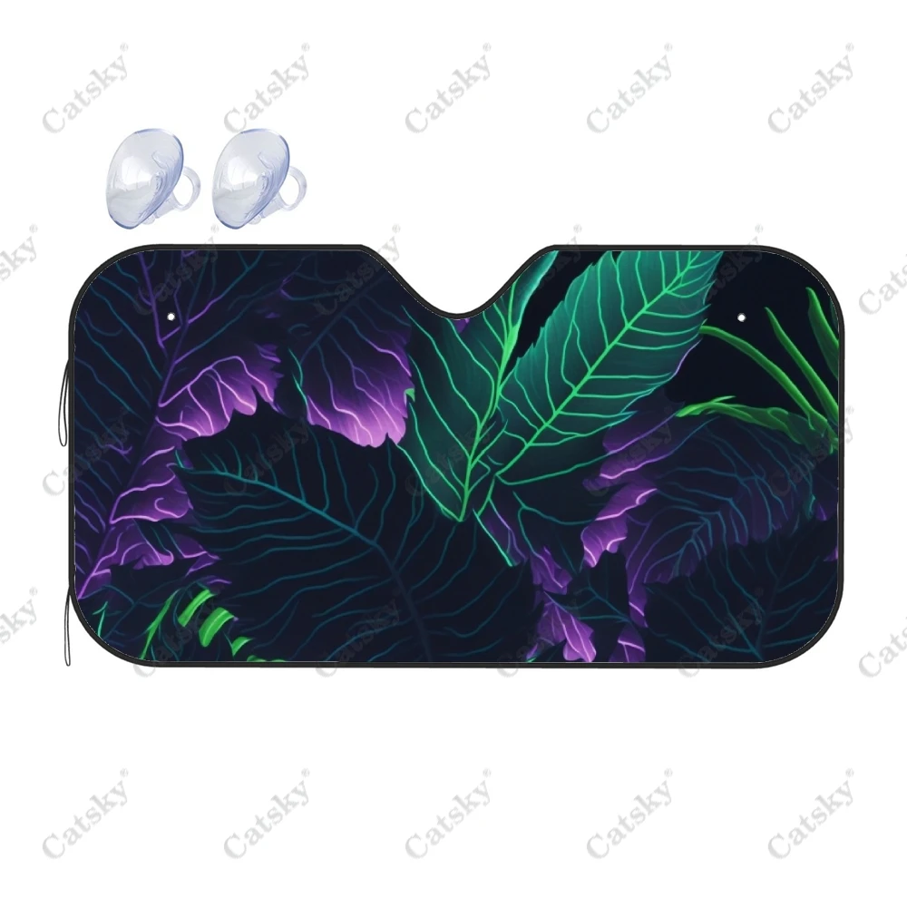 

Солнцезащитный козырек для лобового стекла автомобиля с тропическими пальмовыми листьями