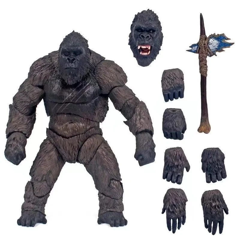 

King Kong Figure Anime Action Figure GK Godzilla VS Kong Model 18cm PVC SHM Movable Joints Desktop Collection Children Toys Gift