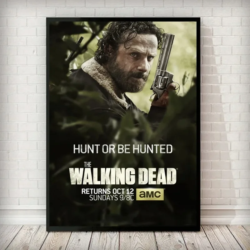 Плакат Ходячие мертвецы печать на холсте