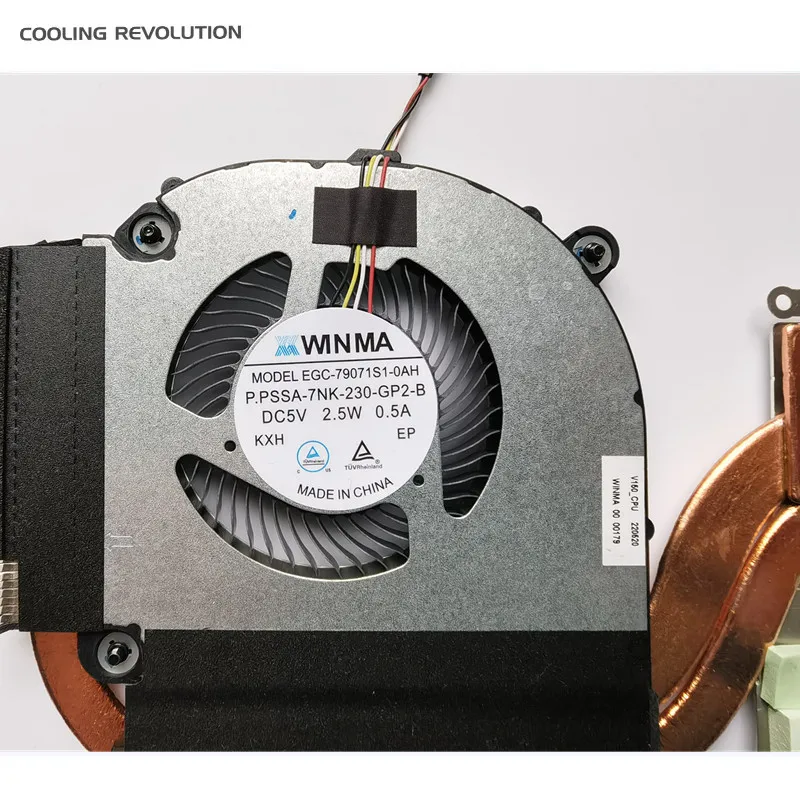Новый оригинальный охлаждающий вентилятор для процессора ноутбука Machenike S15C RTX3060