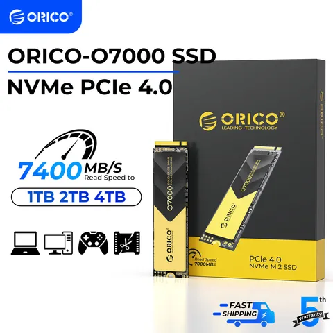 Orico pcie4.0 m.2 nvme ssd ps5 gaming 7400MB/S
