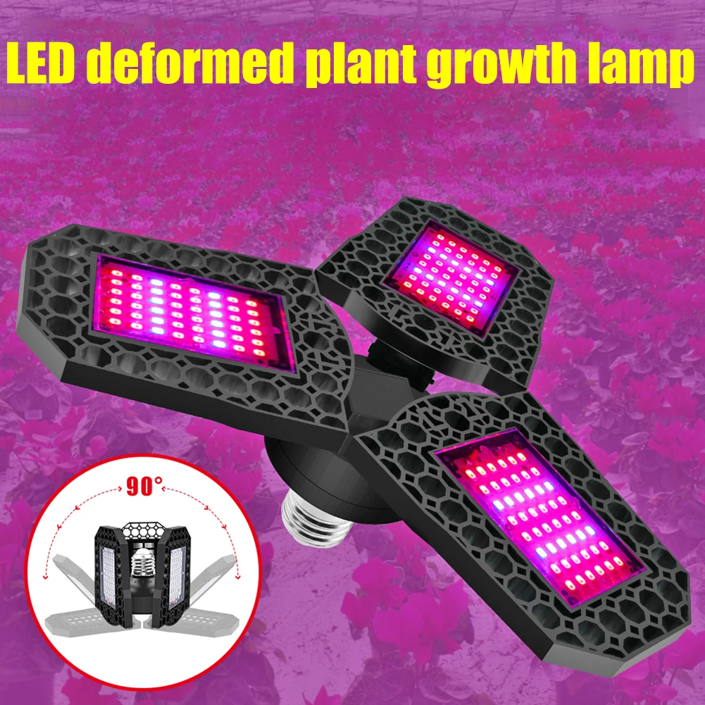 

Led Grow Light Full Spectrum Cob 265V Plants Seedlings Deformable LED Grow Light Red Blue Lighting Spectrum Lamp
