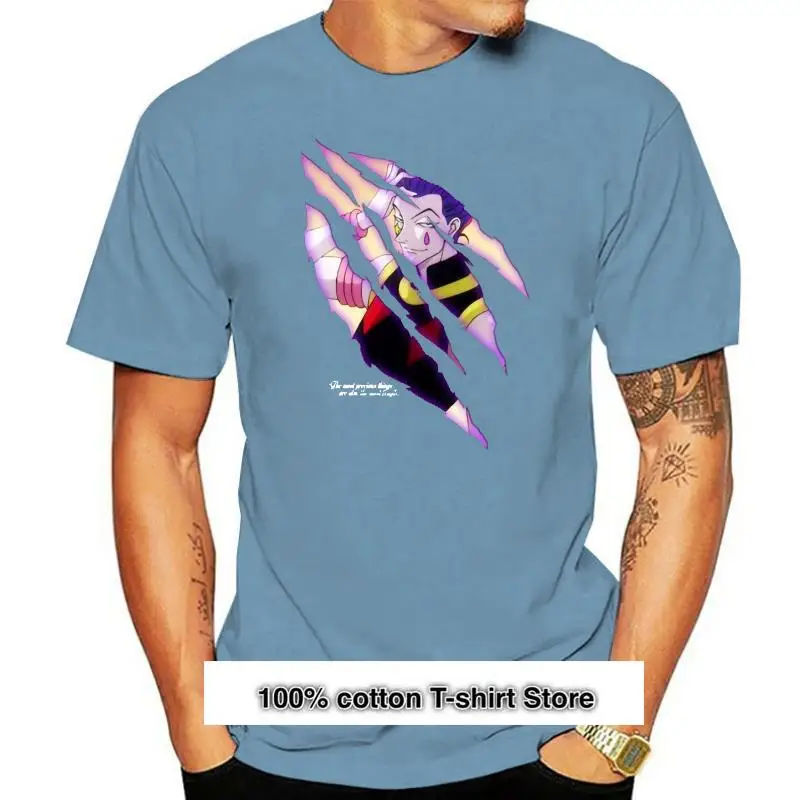 

Camiseta de Hisoka para hombre, camisa fresca de Hunter X Hunter, cuello redondo, manga corta, nueva, Color
