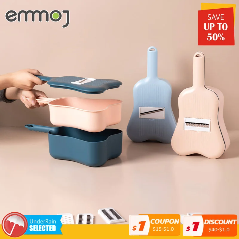

Kitchen Drain Basket Egg White Separator Multi-Function Chopper Fruit Carrots Potatoes Fruit Manually Cut Shred Grater For