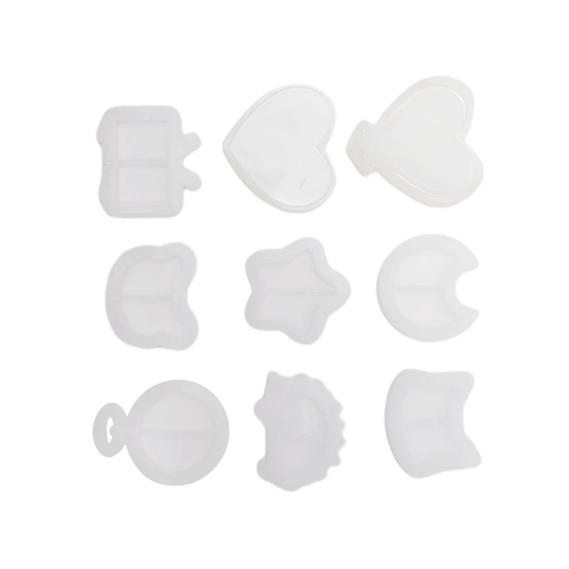 

Формы для смолы, форма для шейкера из смолы, прозрачные силиконовые формы, Искусственная Луна, сердце, звезда, часовой стакан, кошка, бокал дл...