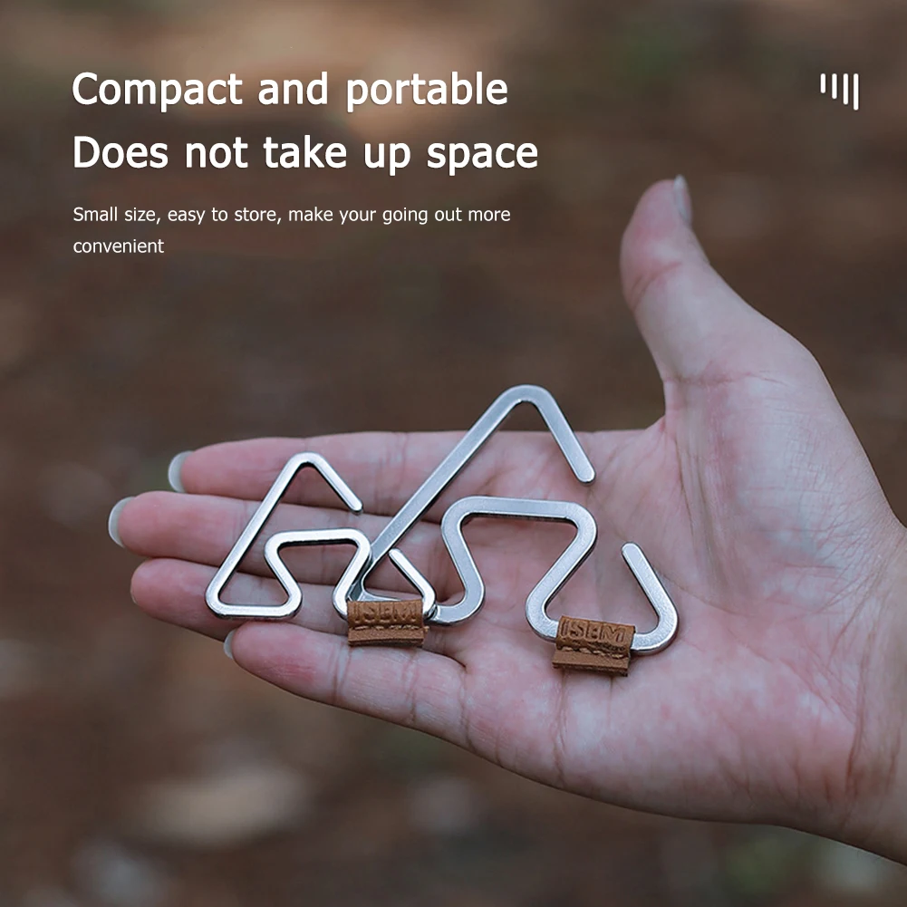 

S-форменный горшочек сковорода подвесная Пряжка сверхпрочная стойка для хранения из нержавеющей стали Крючки для полки портативный уличны...