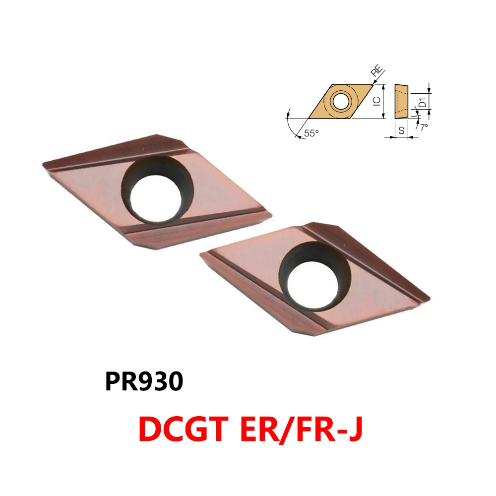 Оригинальные твердосплавные пластины DCGT11T302 DCGT11T304 ER-J FR-J PR930 DCGT11T304ER-J DCGT11T302FR-J DCGT