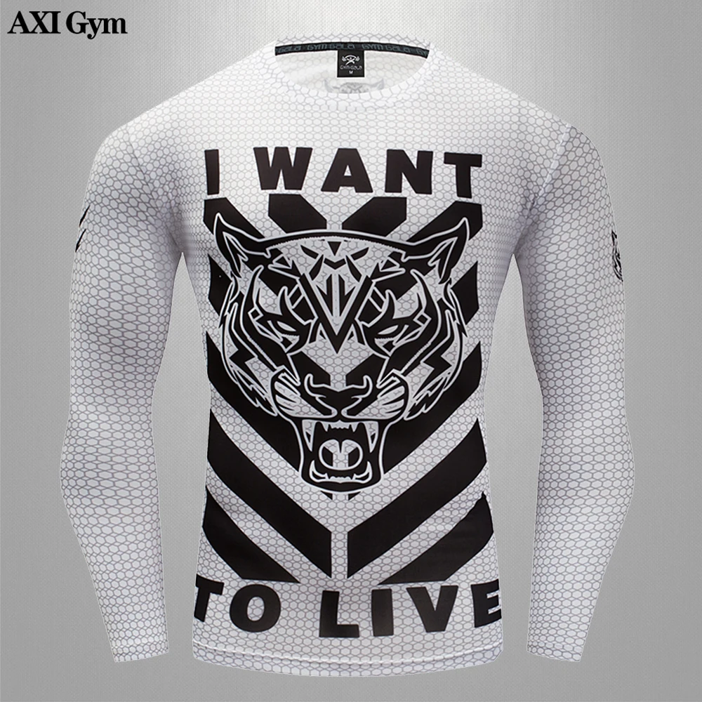 

Men Comppress T shirt MMA Rashguard Boxing Mens Muay Thai Kickboxing Jerseys Gym Fitness Training Sport Jiu Jitsu T shirts Man