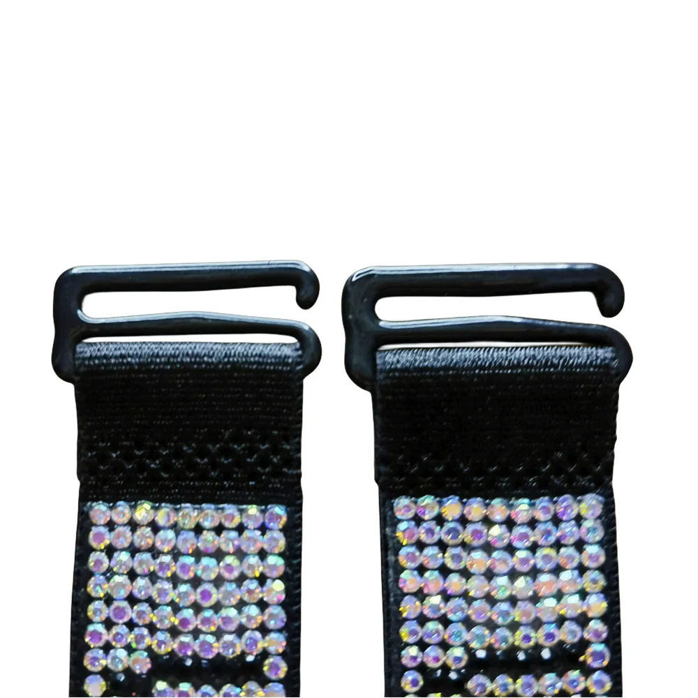 

Diamond Bra Straps Vsband multicolor shine Rhinestone Underwear bandjes Detachable Adjustable Additional ring long VsStrap
