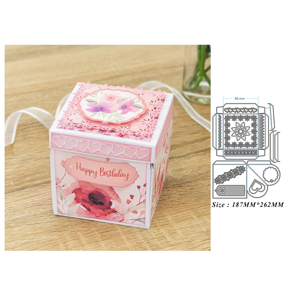 Подарочная коробка с сюрпризом новинка 2021 металлические Вырубные штампы для