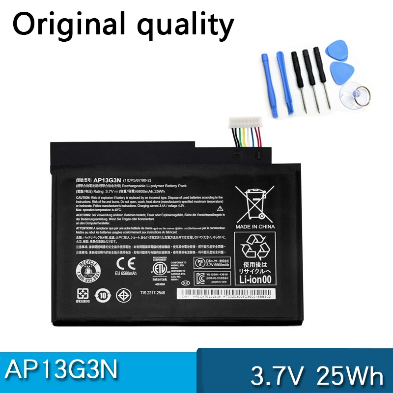 Новый AP13G3N 3 7 V 25Wh Аккумулятор для ноутбука Acer W3-810P Iconia W3-810 Tablet 8 1ICP5/67/90-2 KT.00203.005
