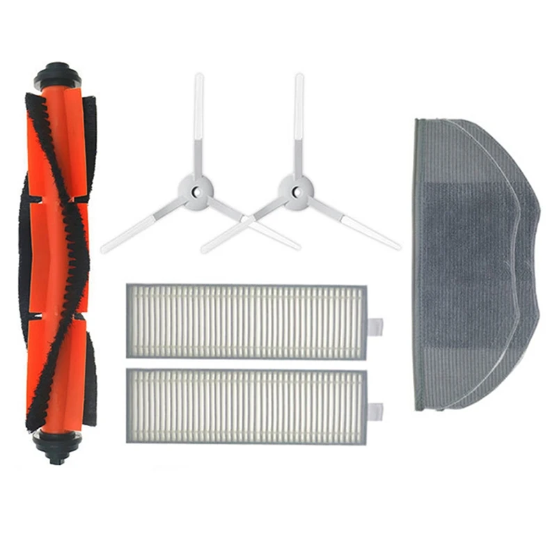 

Детали для робота-пылесоса Xiaomi G1, фильтр НЕРА, основная и боковая щетка, тканевая швабра, необходимые аксессуары