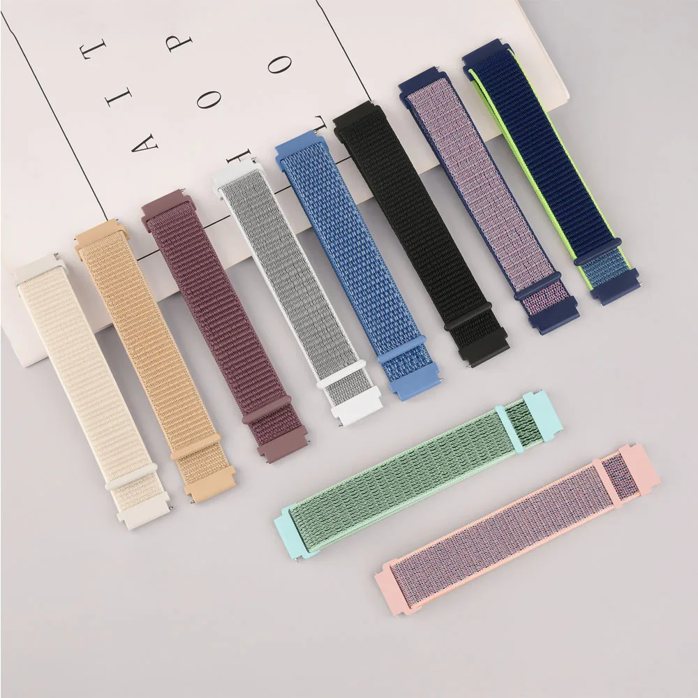 

Nylon Bracelet For Samsung Galaxy Watch 3 41mm 5 4 40mm 44mm/5 Pro 45mm Band For Galaxy Watch 4 classic 42mm 46mm/Active 2 Strap