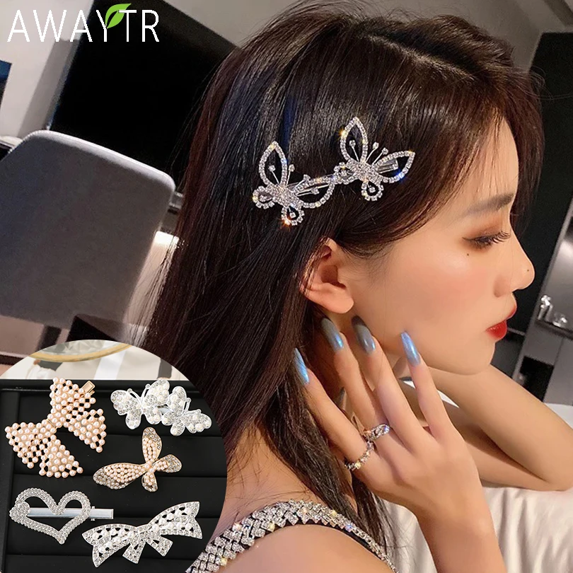 4 шт./набор, заколки-бабочки для волос