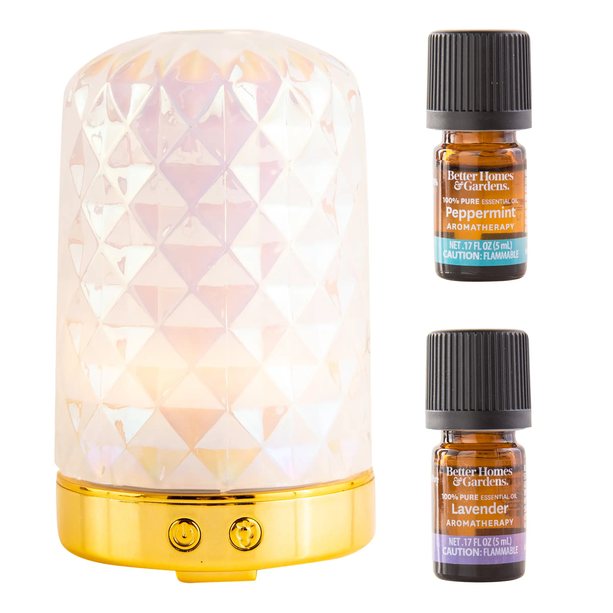 

3 Pieces Diffuser Set, Textured Iridescent, 100 mL