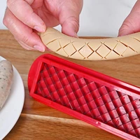 hot dog cutters hot dog slicing tool for bbq portable sausage slicers spiral grilling outdoor camping grill kitchen tool gadgets