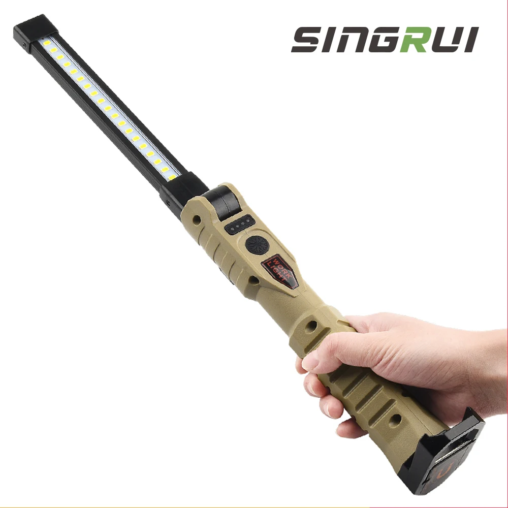 SINGRUI 15 Вт 45 светодиодный аварийный прожектор, ручной фонарь для кемпинга, фонарь для осмотра типа с, 360 °, красный стробоскоп