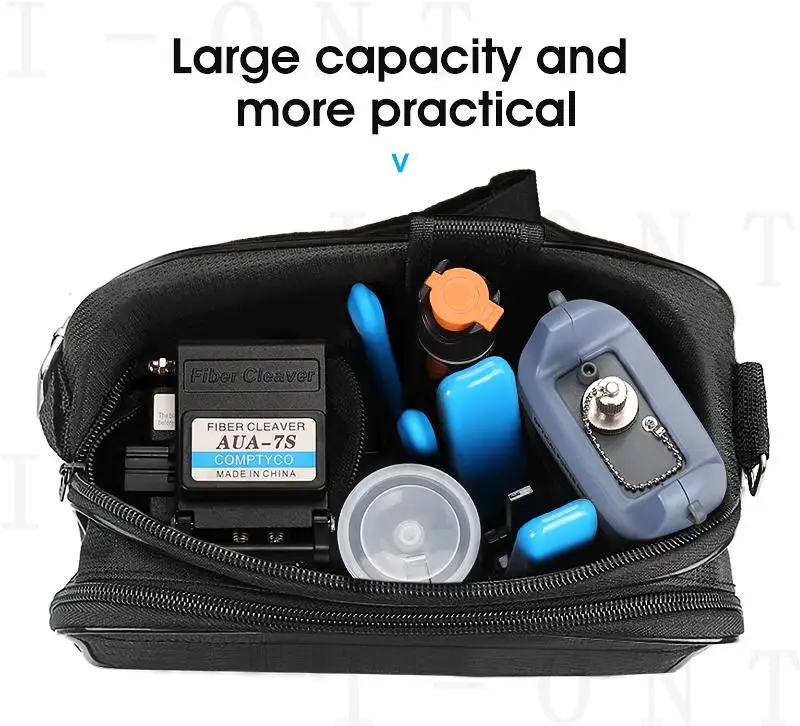 19 pcs/set FTTH fiber tool kit with fiber cleaver optic power meter kit fibre optics Free Shipping