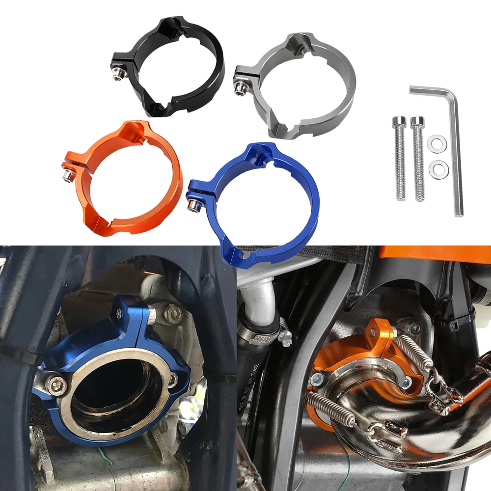 

Motorcycle Exhaust Tip Muffler Pipe Clamp Flanges Cover For TPI EXC 300 250 XC-W 2017-2023 SX 250 300 XC XC-W 6Days 2017-2022