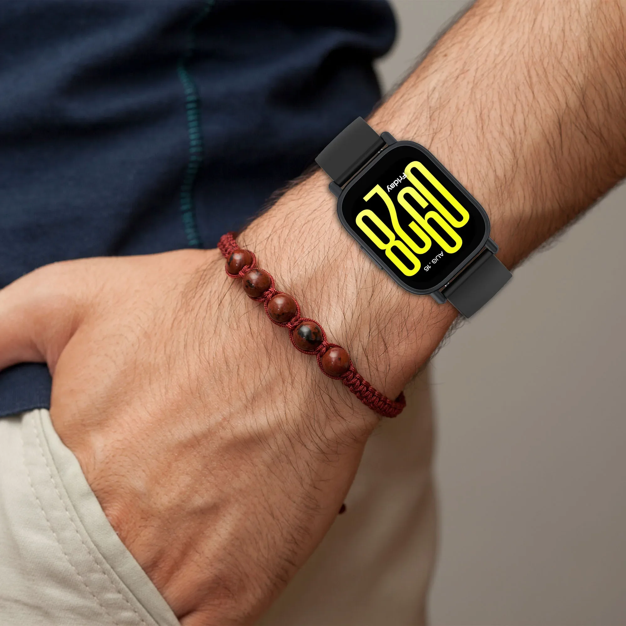 Sports Soft and Breathable Silicone Strap for Redmi Watch 5 Active Smart Replacement Wristband Lite Band