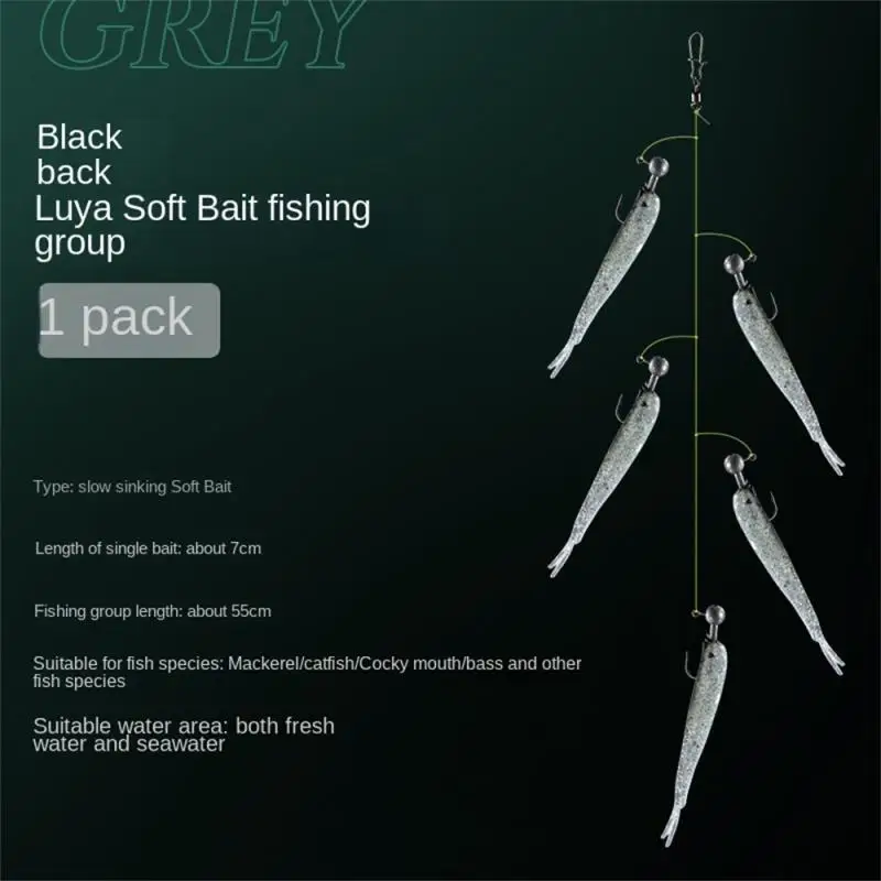 

Fishing Accessories And Vibrant Colors High Simulation Bait Body Excellent Material Selection And Production Soft Bait Fish Hook