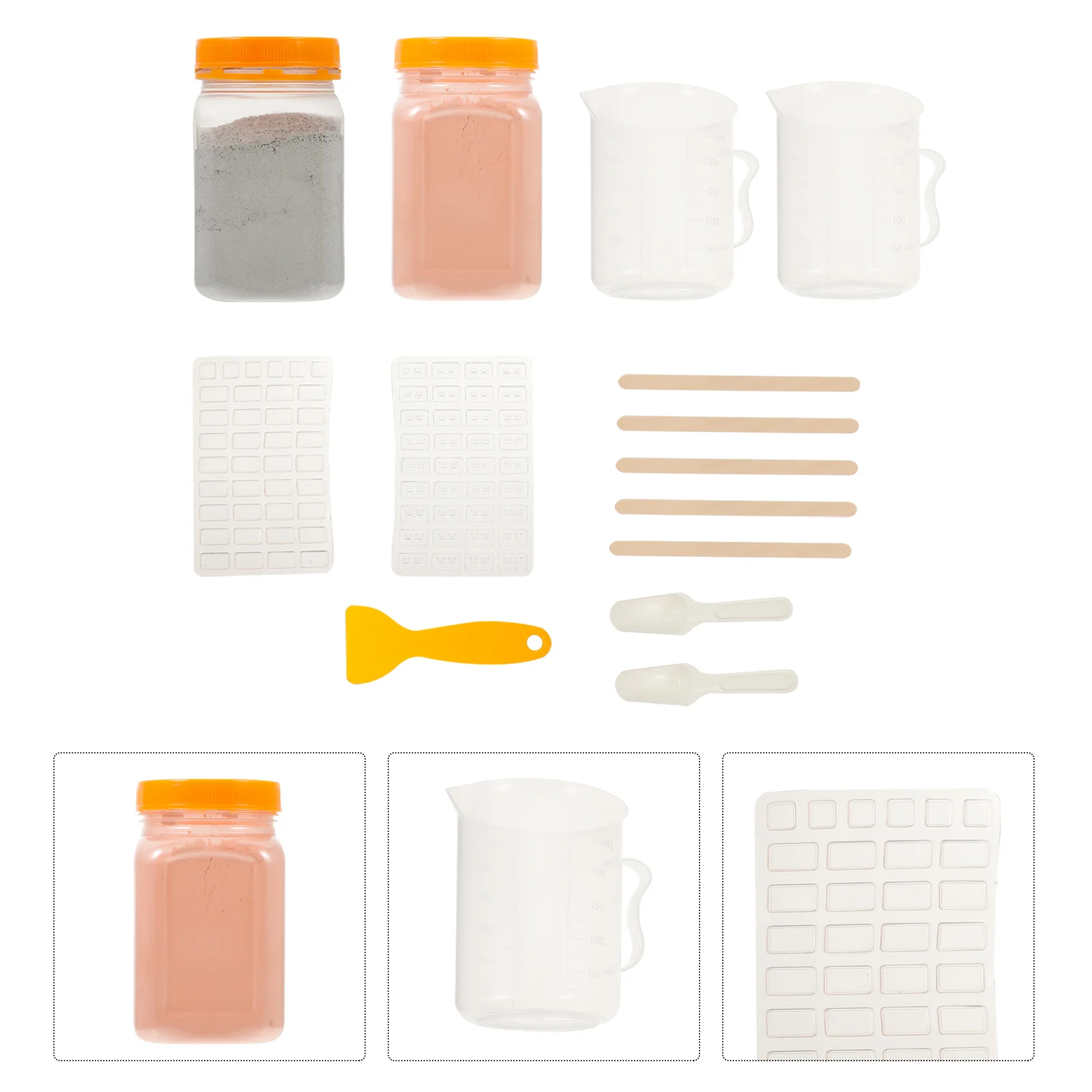 

DIY Miniature Brick Powder Sand Tray Miniatures Mini Bricks Model Outdoor Sandbox Brick Mold Set Suite Miniature Brick Model