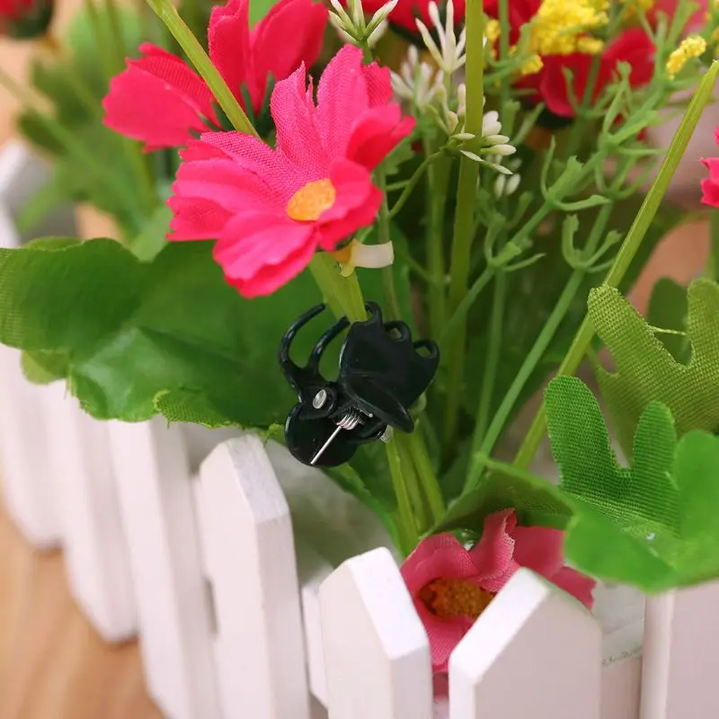 

100 PCS Plant Support Clips Garden Clips Flower Orchid Stem Clips for Vine Support L21A