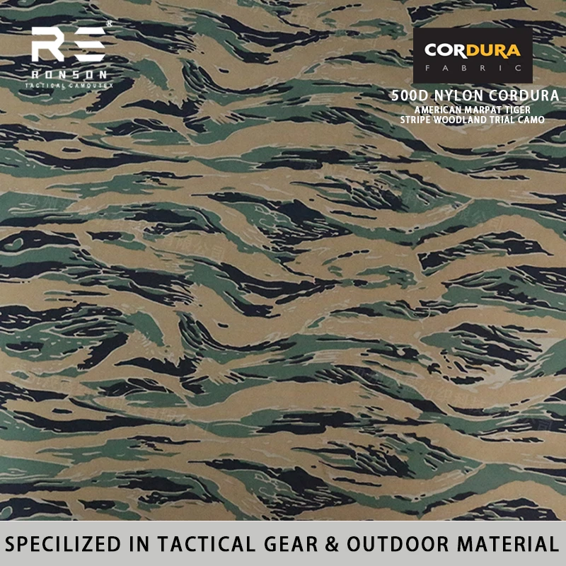 Фото Тактический рюкзак из нейлона Cordura 500D с ПУ-покрытием MARPAT Tiger Stripe, водостойкий, для военного снаряжения и кемпинга №1