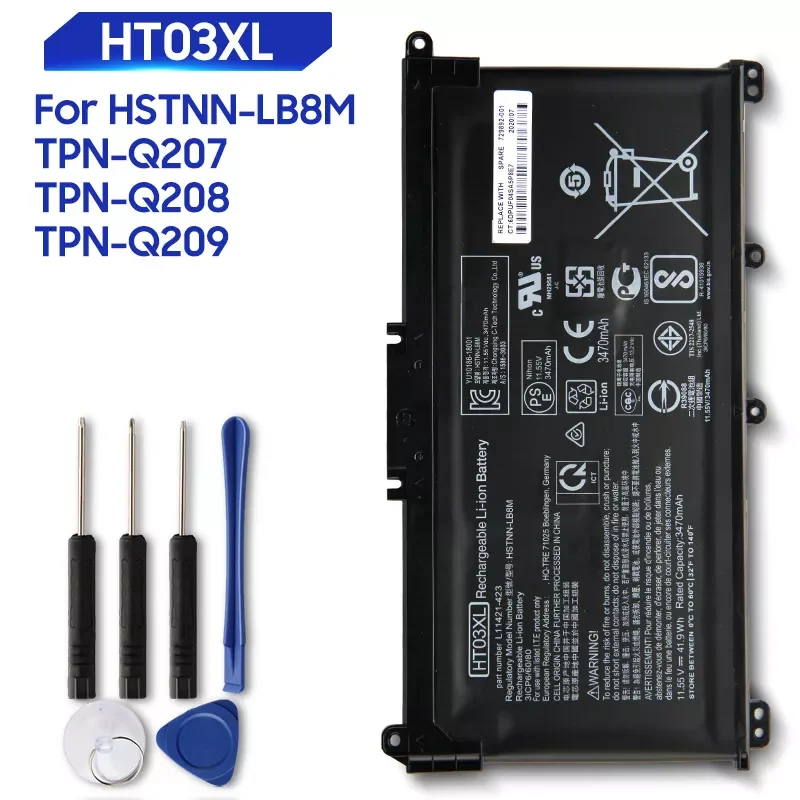 

Replacement Battery HT03XL For HP 15 14 L11421-2C2 L11421-421 TPN-Q209 TPN-Q210 15-CS2014TX 15-CS2015TX 14-cd0062TX