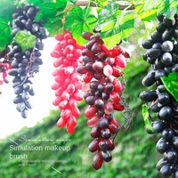 simulation fruit grapes 110 grains with frosted grape bunches feel plastic ivy vine grape leaveshome outdoor garden decoration