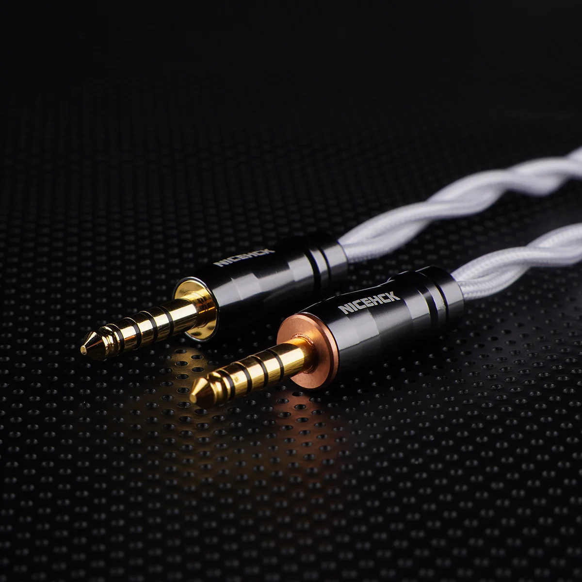 Кабель для обновления наушников NiceHCK SnowWings Hi-Fi, 24-каратный позолоченный двухслойный провод для DaVinci Delci Explorer 4U (art.: 3920c8e15e4e3) - 3920c8e15e4e3