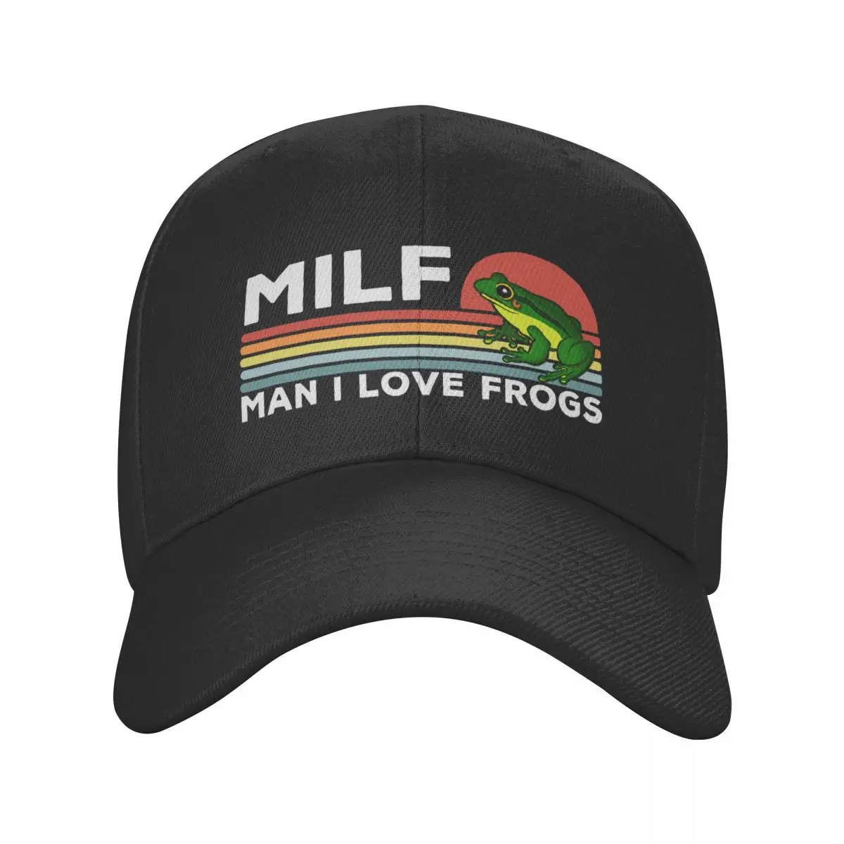 

New Custom Milf Man I Love Frogs Baseball Cap for Men Women Breathable Dad Hat Outdoor Snapback Hats Trucker Caps