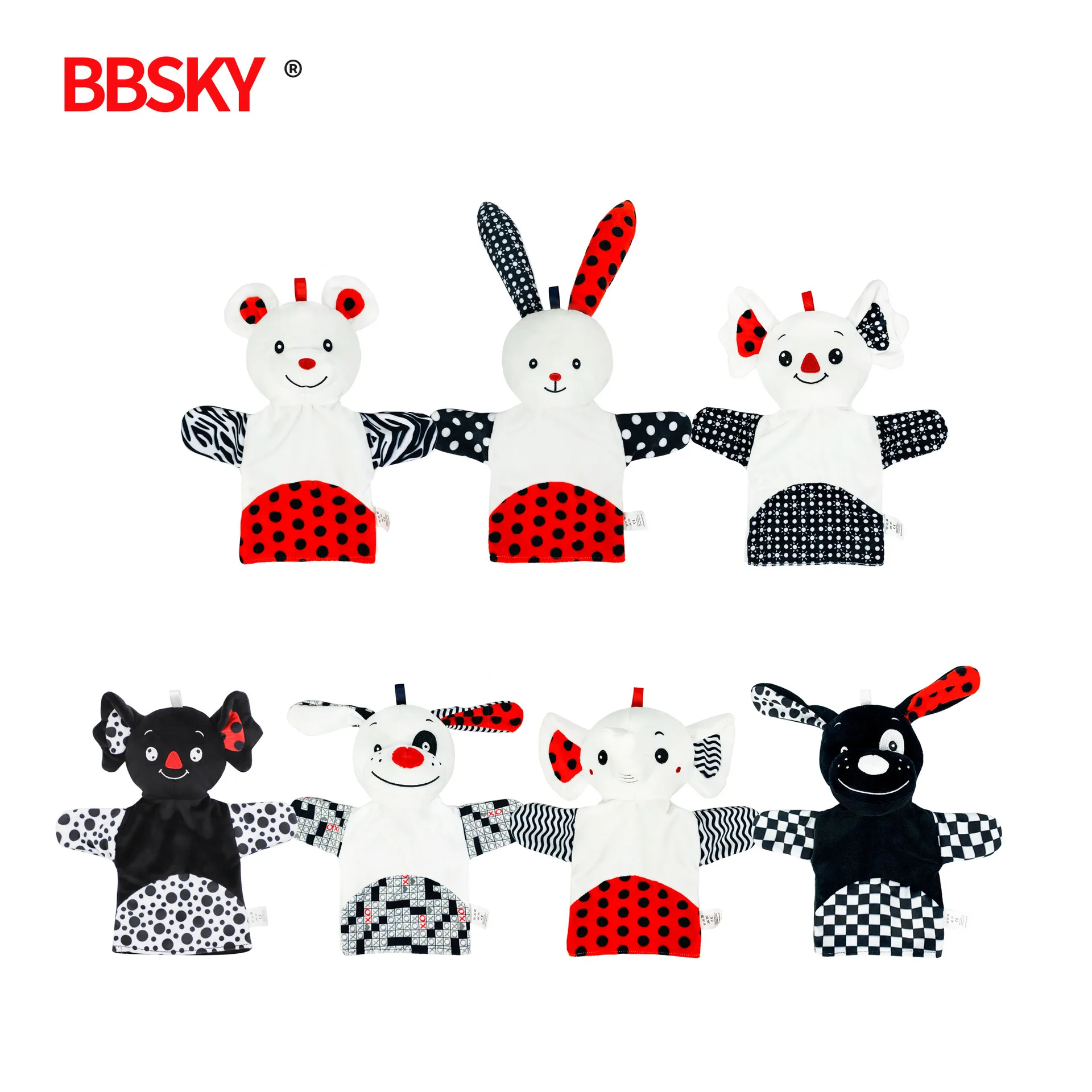 

Baby Gloves Hand Finger Puppet Kawaii Animal Dolly Educational Toys Elephant Bunny Puppy Bear Koala Soft Bauble Stuffed Doll