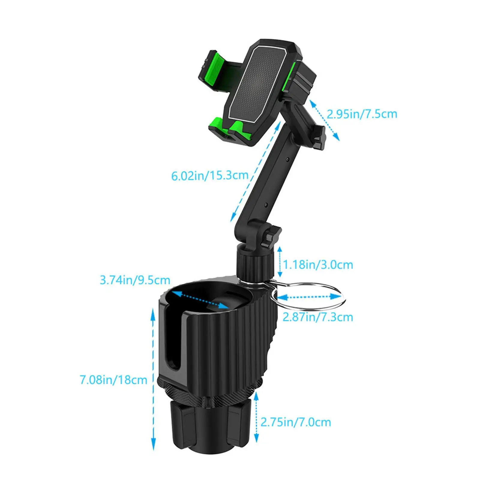 

Bracket Mount, Phone Cradle Stand, Durable Rotatable Adjustable for Car Vehicle, Replace Parts Easy to Install