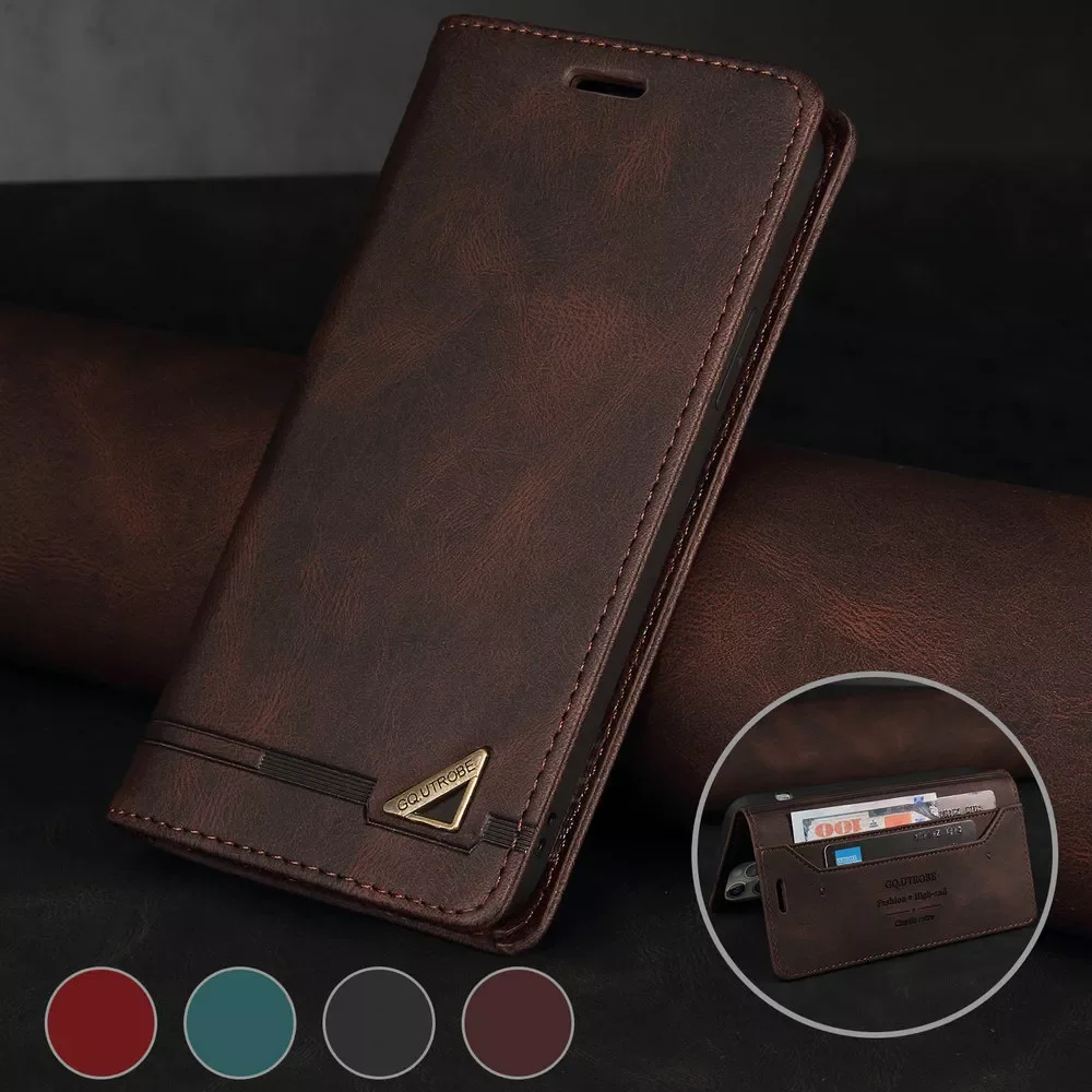 

G25s GT C 25 Y Leather Flip Case for Funda A74 A54 A15 A52 A53S 95 A 74 16 S Wallet Cover Realmi C21 11 C25 C15 C21Y