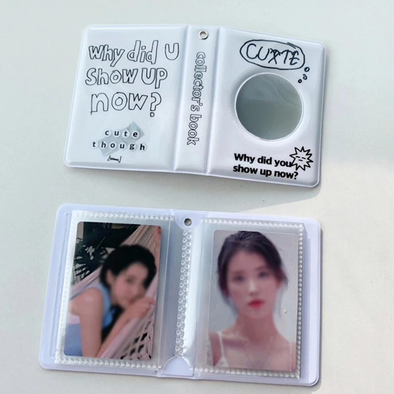 

Black and White Photo Album Letter Printed Photo Mini 3-inch Photo Album Storage Simplicity Stylish Cute Insert Photo Album
