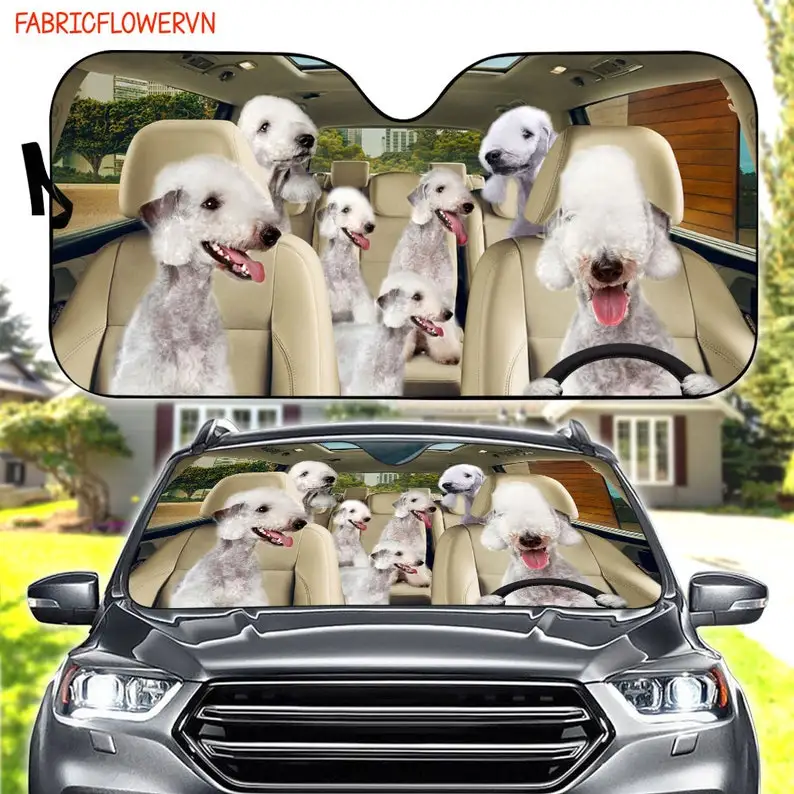 

Bedlington Terrier Car Sunshade, Bedlington Terrier Car Decoration, Dog Windshield, Dog Lovers, Dog Car Sunshade, Gift For Mom,