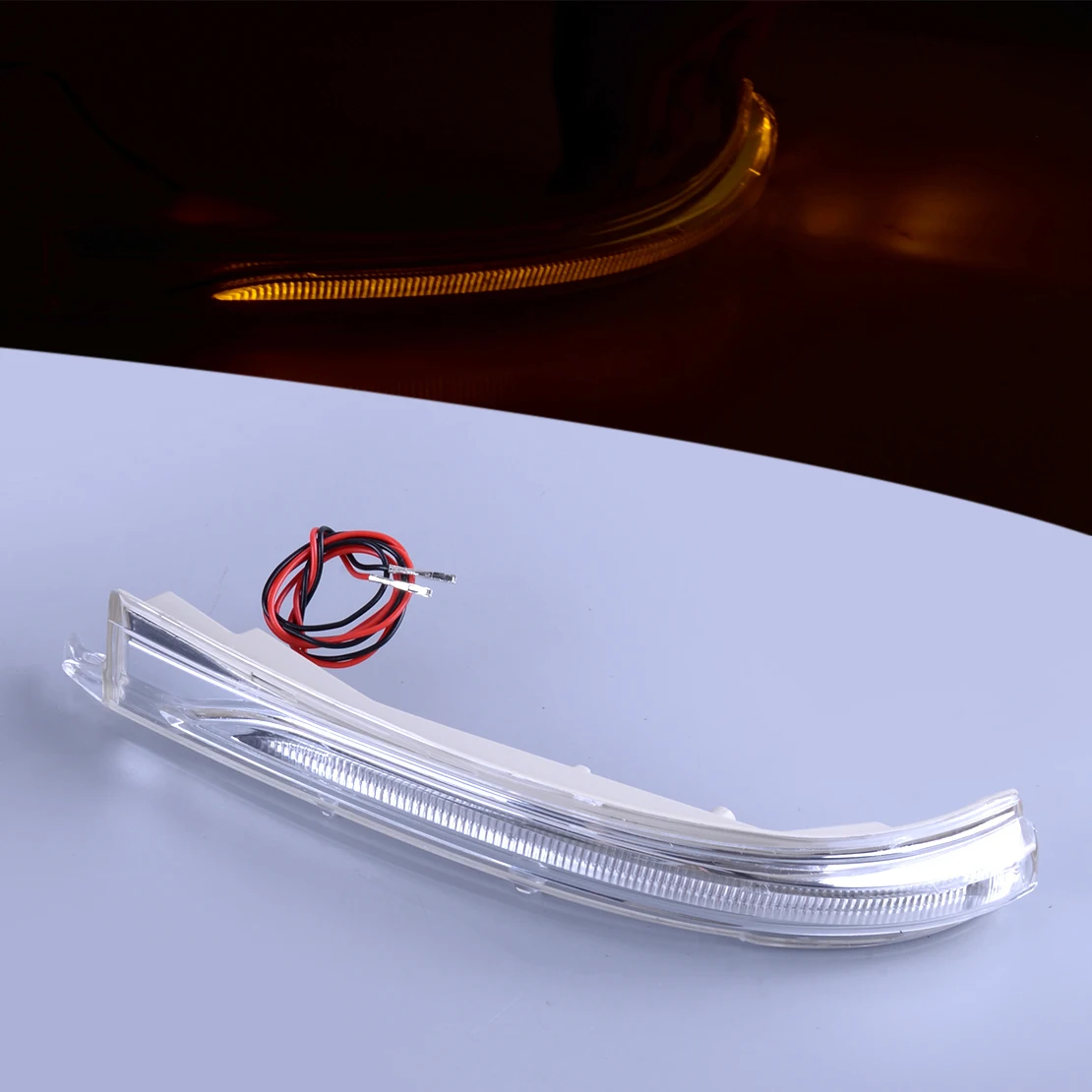 

87613D4000 Car Exterior Front Left Side Rear View Mirror Light Turn Signal Lamp Plastic Fit for Kia Optima 2019 2018 2017 2016